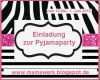 Einladung Pyjamaparty Vorlage Wunderbar Pyjama Party Einladung Designideen