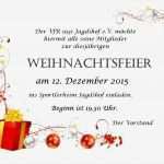 Einladung Weihnachtsfeier Firma Vorlage Kostenlos Einzigartig Vfr Jagdshof Weihnachtsfeier 12 12 2015