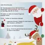 Einladung Weihnachtsfeier Firma Vorlage Kostenlos Wunderbar Tennisclub Birkenhain Albstadt