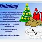 Einladung Weihnachtsfeier Vorlage Einzigartig Allgemeiner Sportverein Aufenau 1971 E V