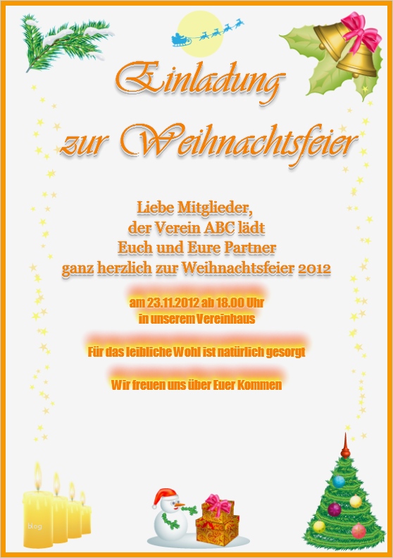 Einladung Weihnachtsfeier Vorlage Word Erstaunlich Beispielkarte