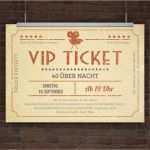 Eintrittskarten Selber Machen Vorlage Beste Drucke Selbst Kreative Einladungskarte Vip Ticket Retro