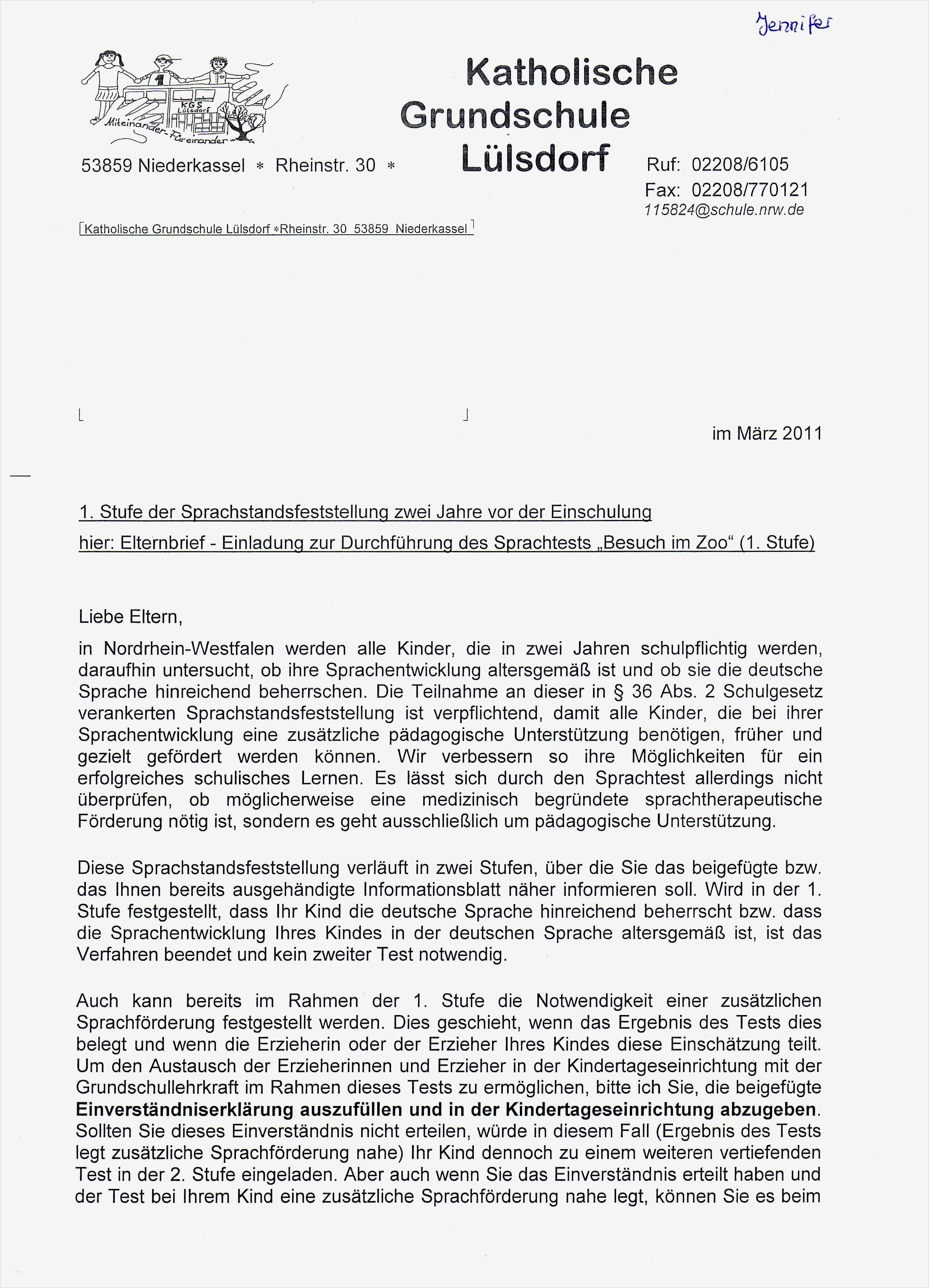 Elternbrief Kindergarten Vorlage Gut Familie St Jakobus S ...