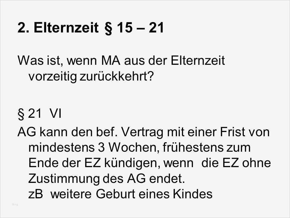 Elternzeit Vorzeitig Beenden Wegen Mutterschutz Vorlage ...