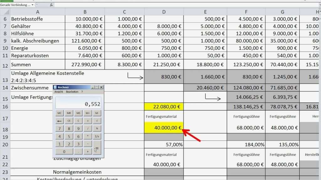 Ergebnistabelle Vorlage Wunderbar Betriebsabrechnungsbogen Bab ...