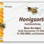 Etiketten Vorlage Einzigartig Bienendruckerei