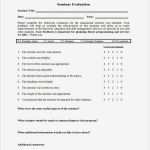 Evaluation Seminar Vorlage Erstaunlich Sample Seminar Evaluation forms 9 Free Documents In