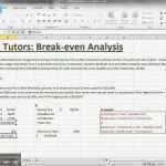 Excel Break even Analyse Vorlagen Großartig Break even Analysis In Excel by Mba Tutors 1 Avi