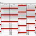 Excel Kalender Vorlage Elegant Kalender 2017 Rot Excel Pdf Vorlage Xobbu Printable