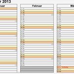 Excel Kalender Vorlage Neu Kalender 2013 Excel Zum Ausdrucken 12 Vorlagen Kostenlos