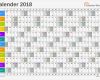 Excel Kalender Vorlage Schönste Excel Kalender 2018 Kostenlos