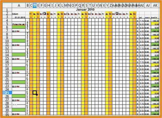 Excel Mitarbeiterplanung Vorlage Beste 9 Excel Arbeitsplan ...