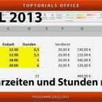 Excel Stunden Berechnen Vorlage Hübsch Mit Uhrzeiten Und Stunden Rechnen Excel