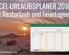 Excel Urlaubsplaner Vorlage Gut Kostenloser Excel Urlaubsplaner 2018 Mit Resturlaub Und