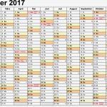 Excel Vorlage Kalender 2017 Beste Kalender 2017 Zum Ausdrucken In Excel 16 Vorlagen