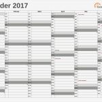 Excel Vorlage Kalender 2017 Schön Excel Kalender 2017 Kostenlos