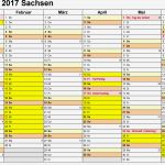 Excel Vorlage Kalender Hübsch Kalender 2017 Sachsen Ferien Feiertage Excel Vorlagen