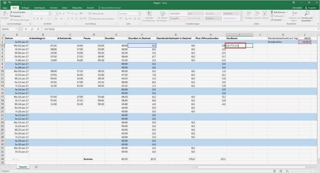 Großzügig Zeiterfassung Vorlage Excel Bilder