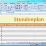Excel Vorlagen Download Angenehm Excel Vorlage Stundenplan Download Chip