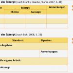 Exzerpt Vorlage Cool Tipps Und Anleitung Exzerpieren Für Bachelorarbeit