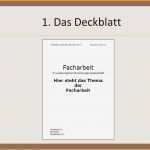 Facharbeit Vorlage Schönste 8 Deckblatt ür Projektarbeit