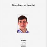 Fachlagerist Bewerbung Vorlage Gut Bewerbungsdeckblatt