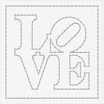 Fadenbilder Vorlagen Gratis Download Luxus String Art Pattern Sheet Love Designed by Robert Indiana