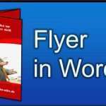 Falzflyer Word Vorlage Cool Flyer Selber Machen In Word