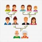 Familienstammbaum Vorlage Inspiration Familienstammbaum Baum Diagramm Diagramm — Stockvektor