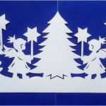 Fensterbilder Weihnachten Vorlagen tonkarton Gut Fensterbild tonkarton Bandornament Engel Sterne Baum