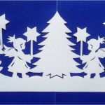 Fensterbilder Weihnachten Vorlagen tonkarton Luxus Fensterbild tonkarton Bandornament Engel Sterne Baum