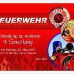 Feuerwehr Flyer Vorlage Erstaunlich Einladungskarte Kindergeburtstag Feuerwehr Basteln