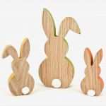 Figuren Aus Holz Sägen Vorlagen Bewundernswert 3x Deko Figur Osterhase Hase Silhouette Aus Holz 18 12