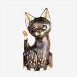 Figuren Aus Holz Sägen Vorlagen Cool Katzen Figur Aus Holz Katzenfigur Skulptur Holzfigur