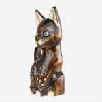 Figuren Aus Holz Sägen Vorlagen Wunderbar Katzen Figur Aus Holz Katzenfigur Skulptur Holzfigur