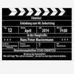 Filmklappe Einladung Vorlage Kostenlos Elegant Klappe Als Einladung Einladungskarten Geburtstag