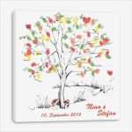 Fingerabdruck Baum Vorlage Inspiration Wedding Tree Leinwand