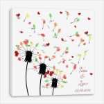 Fingerabdruck Bilder Vorlagen Gut Wedding Tree Leinwand♥