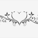 Florale ornamente Vorlagen Kostenlos Angenehm Wandtattoo Herz ornament Romantisch Wandtattoos