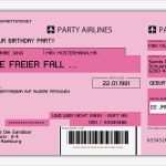 Flugticket Einladung Vorlage Kostenlos Best Of Einladungskarten Flugticket Geburtstag Hochzeit