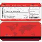 Flugticket Vorlage Best Of Einladungskarten Geburtstag Boarding Pass Flugticket Rot