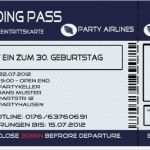 Flugticket Vorlage Download Bewundernswert Einladungskarten Zum Geburtstag