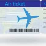 Flugticket Vorlage Download Hübsch Variante Des Flugtickets Vektor Abbildung Illustration