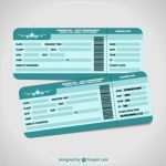 Flugticket Vorlage Download Kostenlos Inspiration Flugtickets Urlaub Vektor