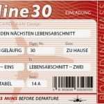 Flugticket Vorlage Elegant Einladung 30 Geburtstag Gedicht sonderangebote Die Besten