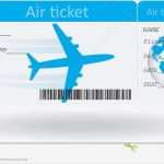 Flugticket Vorlage Geschenk Genial Variante Des Flugtickets Vektor Abbildung Illustration