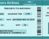 Flugticket Vorlage Schönste Boarding Pass Birthday Invitation Personalized Invitation