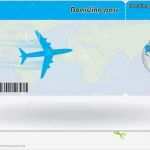 Flugticket Vorlage Word Wunderbar Variante Des Flugtickets Vektor Abbildung Illustration