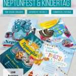 Flyer Design Vorlagen Erstaunlich Flyer Vorlagen Zum Neptunfest Und Kindertag