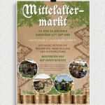 Flyer Vorlagen Cool Flyer Vorlagen Für Mittelaltermarkt Und Ritterfest